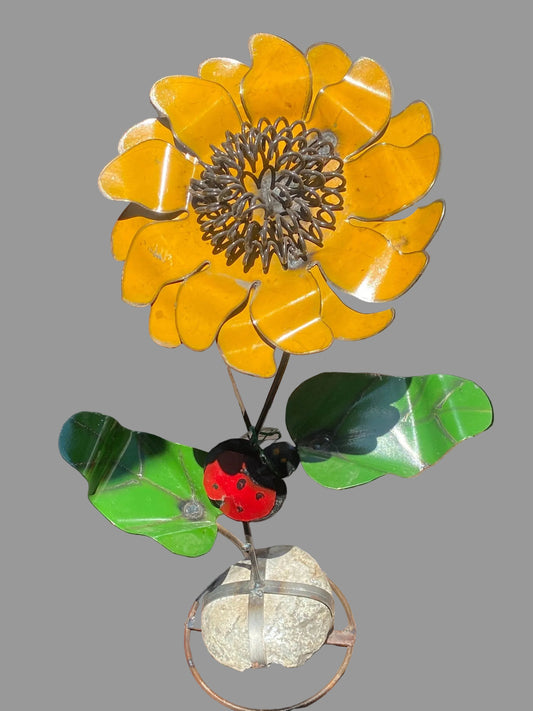 Sunflower W/Ladybug