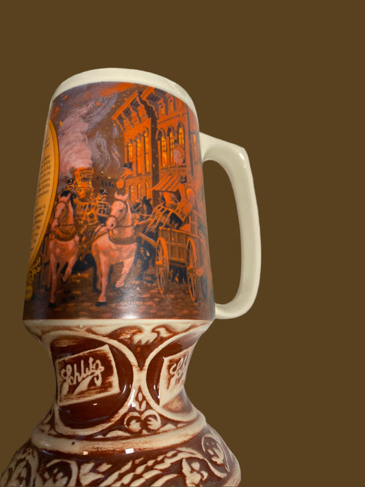 Schlitz Ceramic Chicago Fire Stein/Mugs