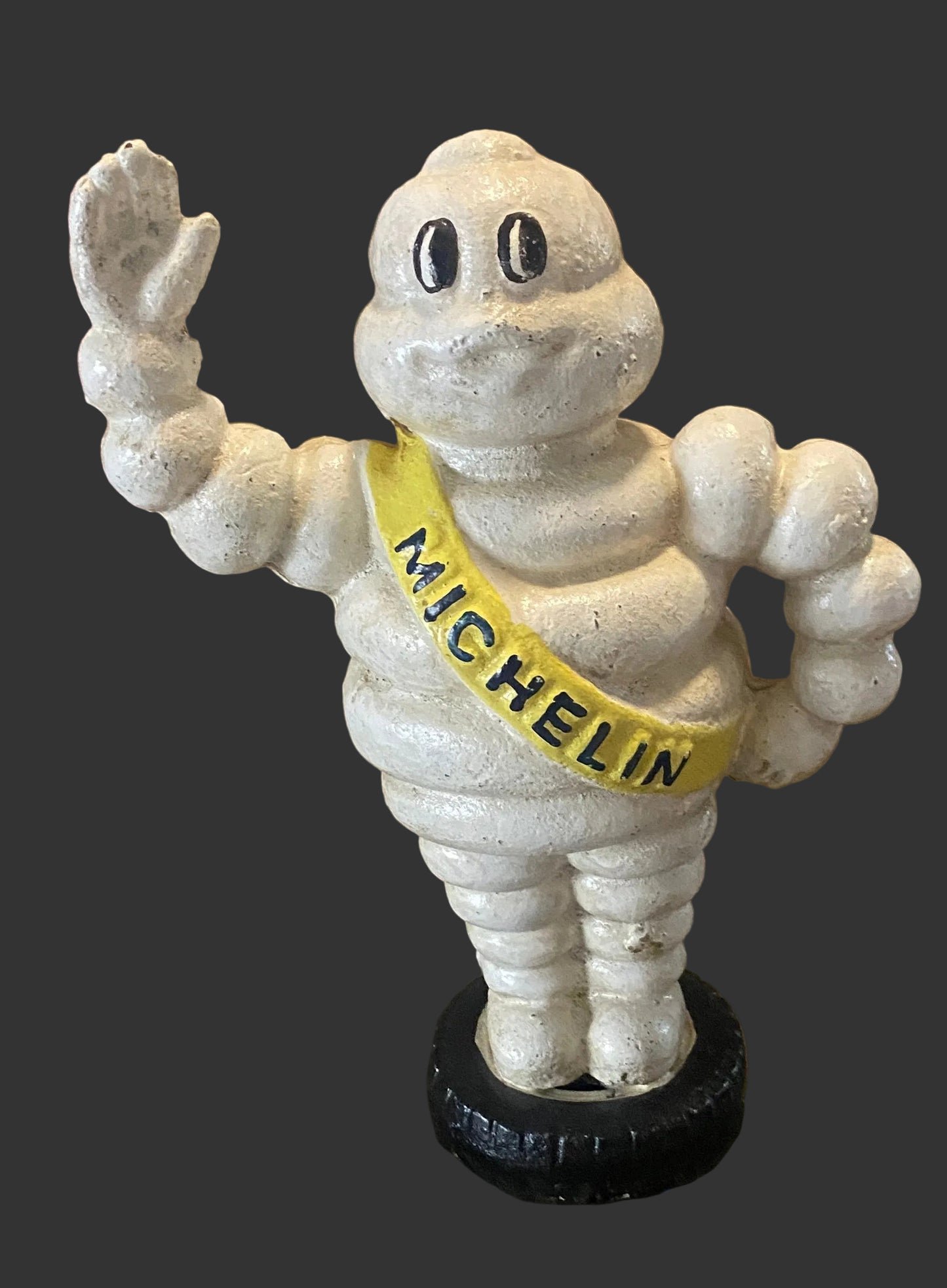 Vintage Michelin Man Cast Iron Bank