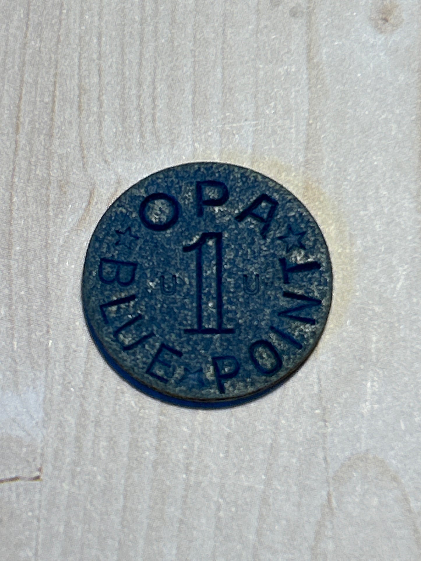 WW II Blue Ration Tokens