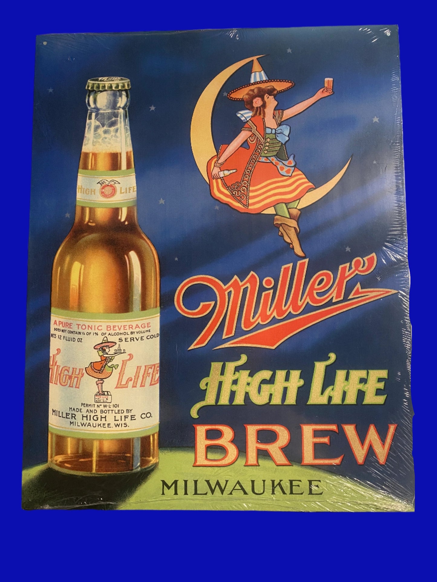 Miller High Life Brew Tin Sign