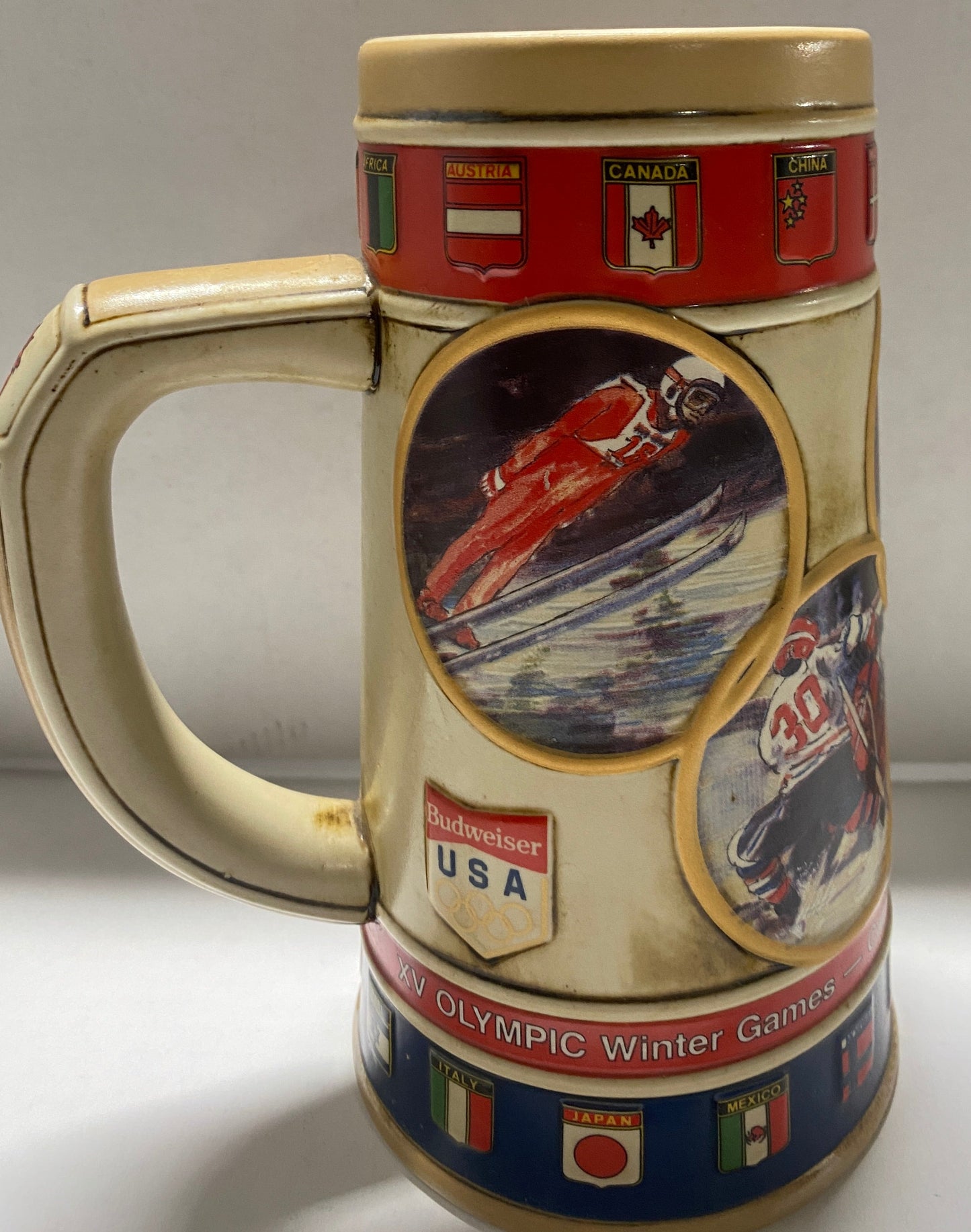 Budweiser XV Olympic Winter Games Beer Stein