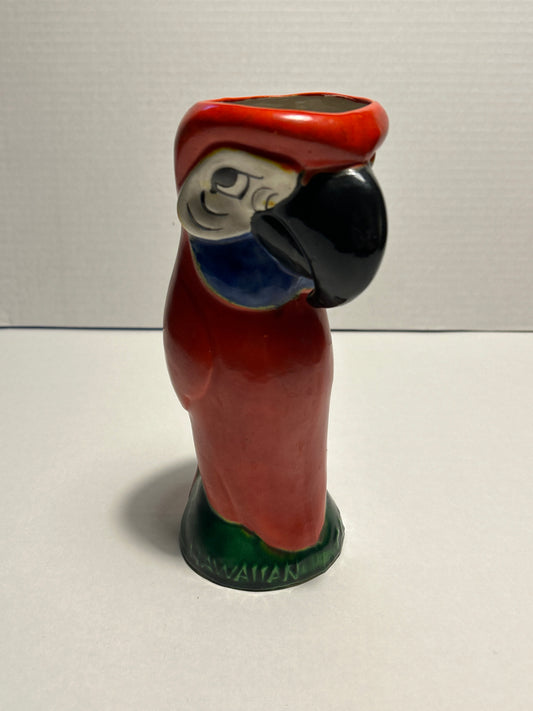 Otagiri Hawaiian Cottage Parrot Vase/Mug-8”