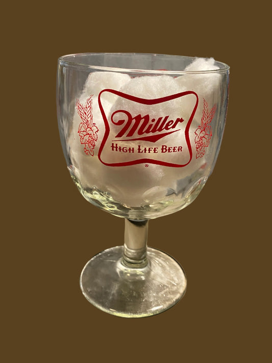 Miller High Life Beer Goblet