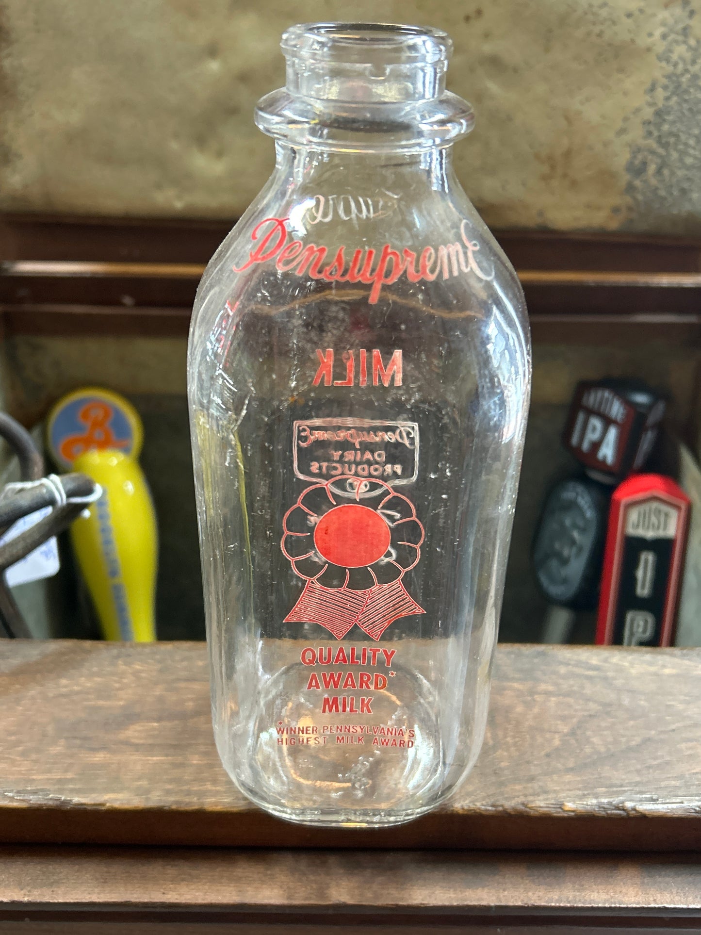 Pennsupreme QT. Milk Bottle