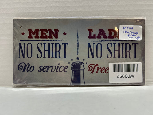 Men’s/Ladies Service Sign