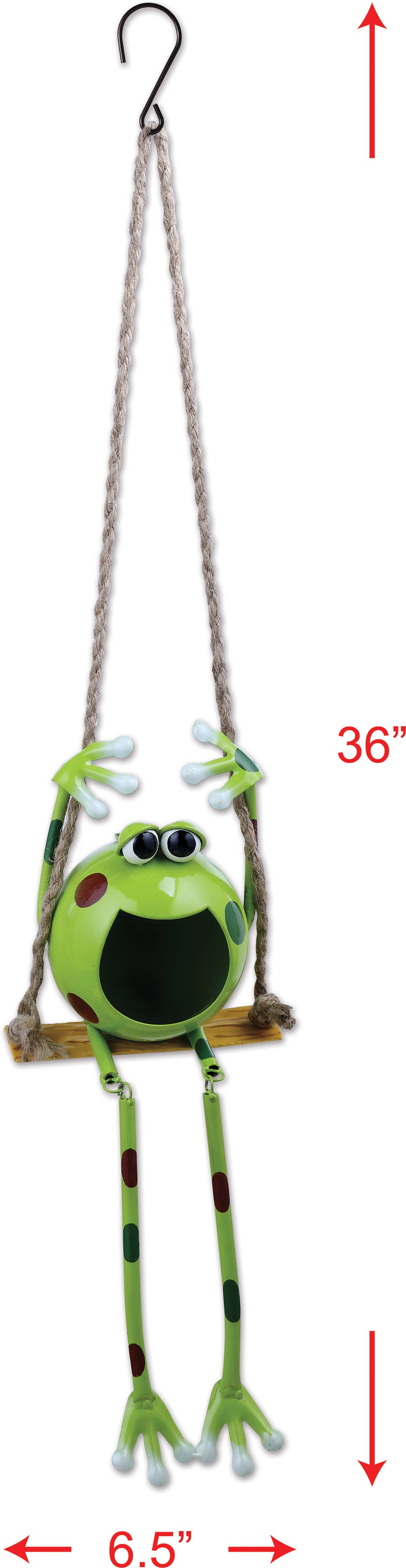 Swinging Froggy Solar Hanging Buddy 36"