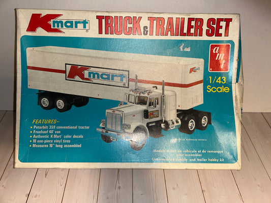 AMT Kmart Truck and Trailer Set Model Kit