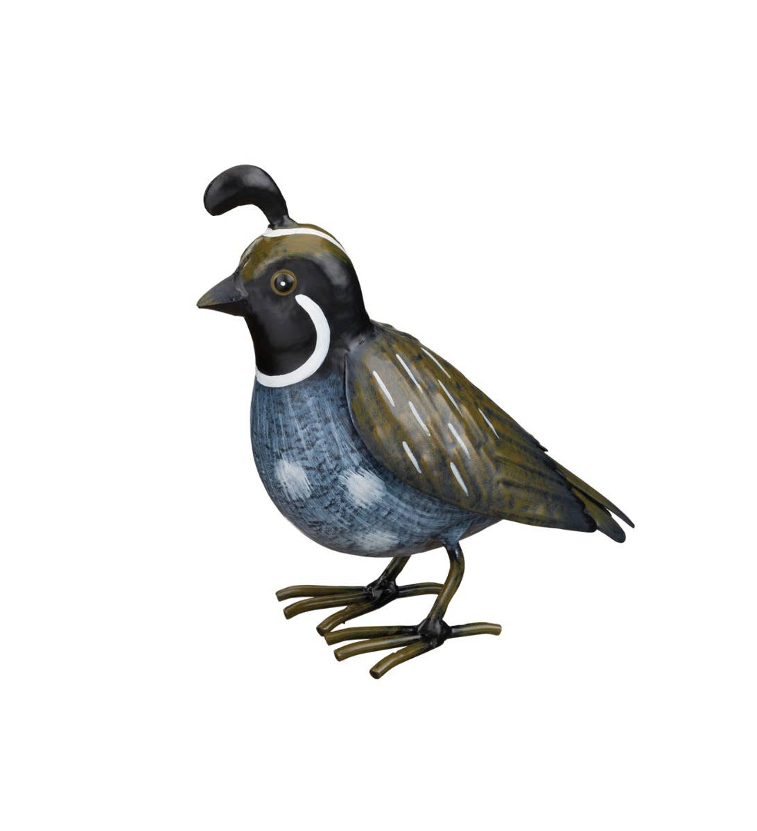 Small Bird Decor - Quail: Metal / Multi