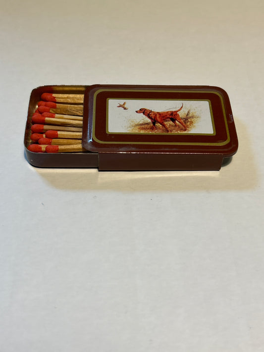 “Enesco” Match Tin-Retriever w/Grouse