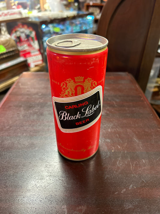 Black Label Beer Can 16 oz. Pull tab intact