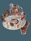 Esso Tiger Metal Tray and Glassware Set