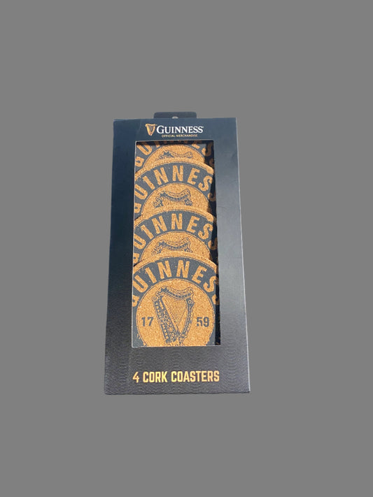 Guinness 4 Pk. Cork Coasters