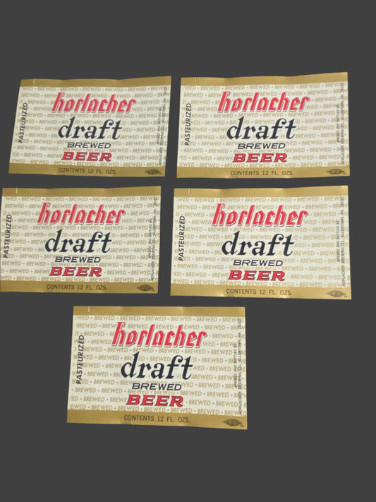 Horlacher Draft Brewed Beer Lable