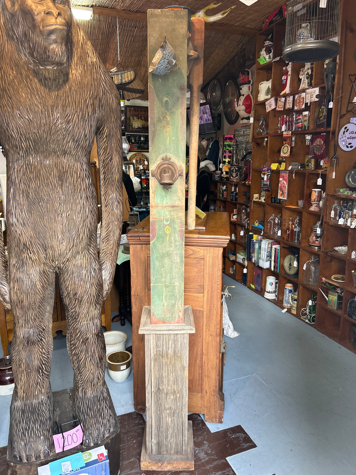 Antique Wooden Hand Pump