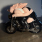 Vintage Clay Art Biker Hogs Cookie Jar