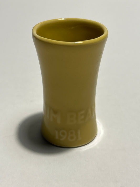 Jim Beam 3” Ceramic Shooter-Yellow