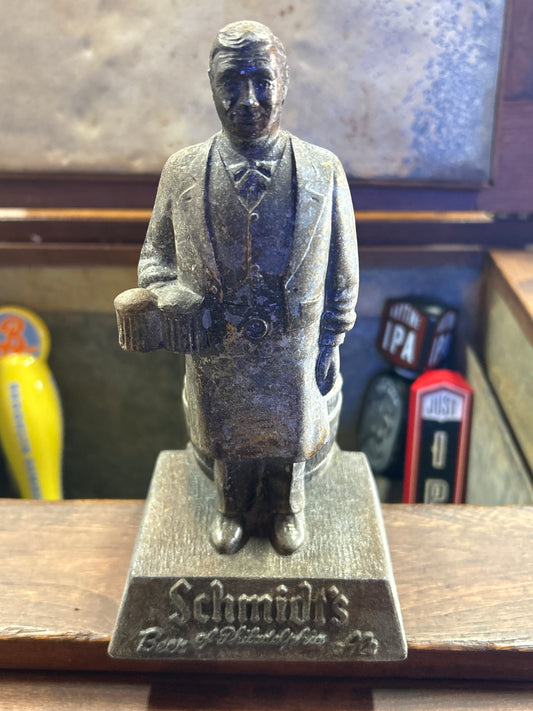 Schmidt’s Beer Cast Metal Bartender Bar Display