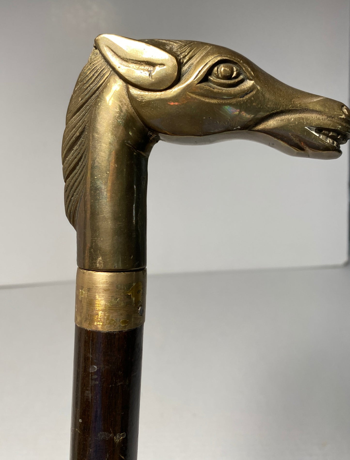 Brass Horse Head Cane