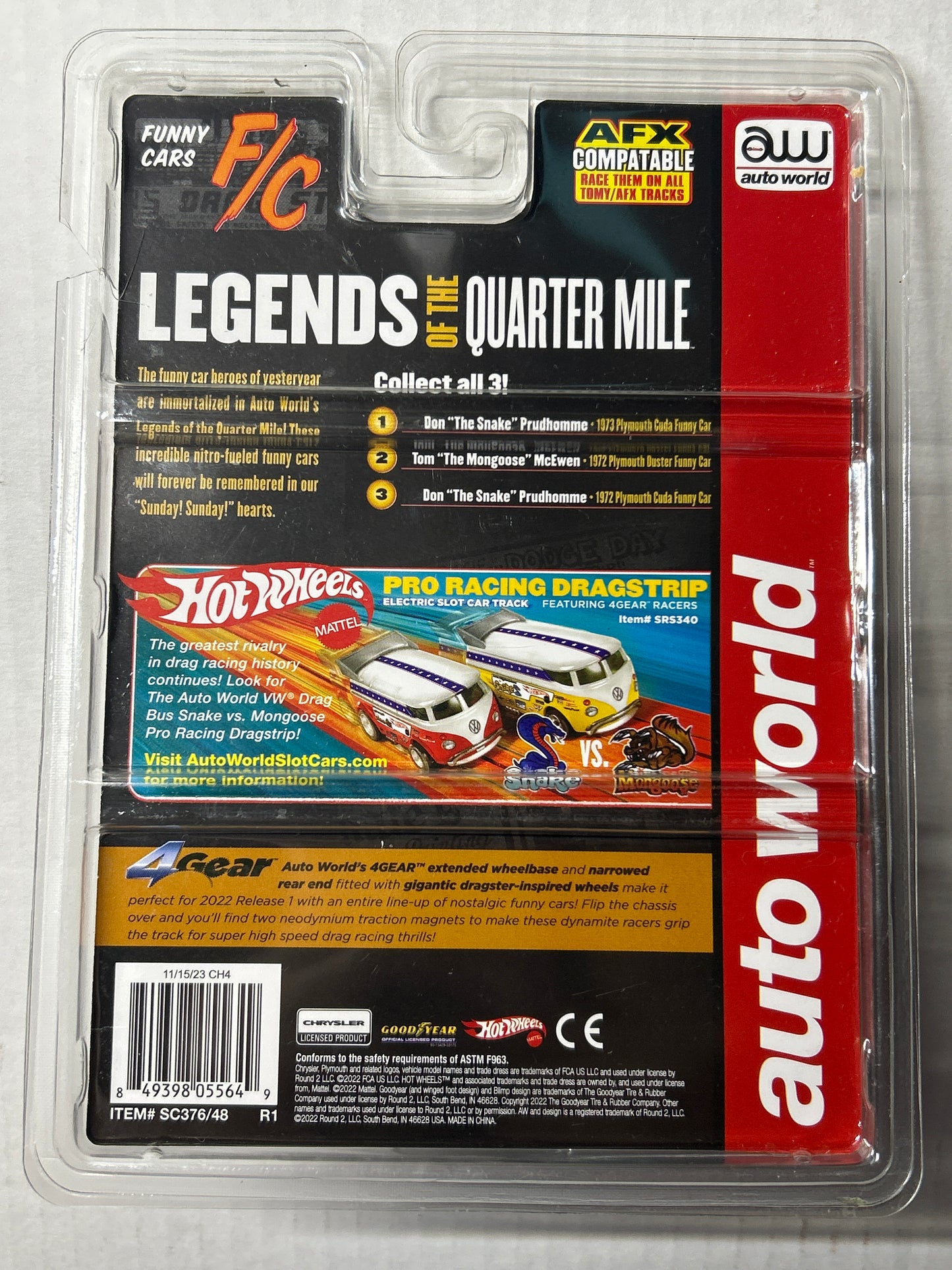 Auto World Mongoose Funny Car Slot Car