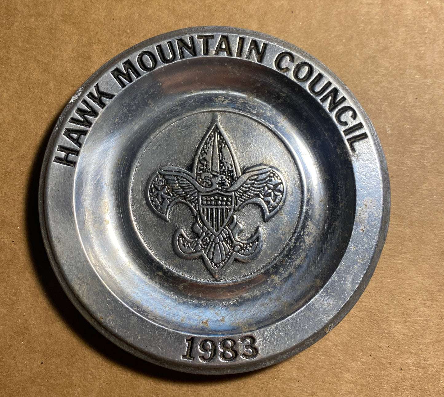 Hawk Mt Council Pewter Tray