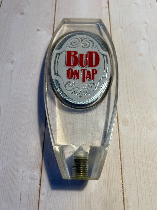 Budweiser Acrylic Tap Handle w/Faux Stained Glass Look