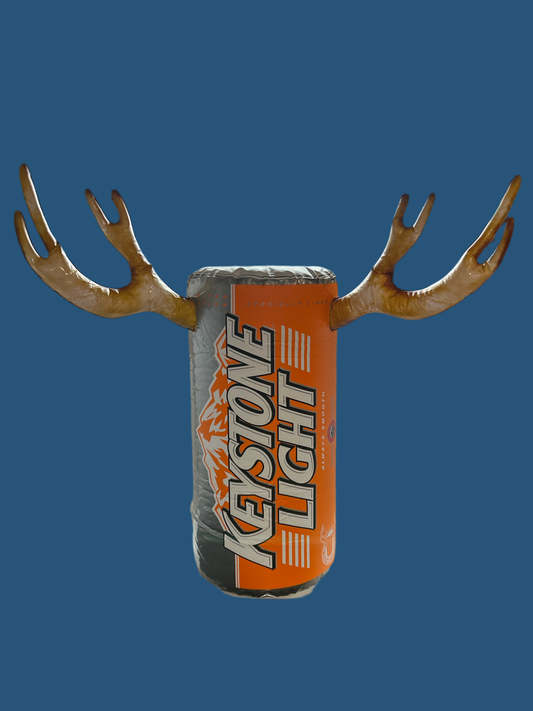 Keystone Light Inflatable Beer Can with Antlers