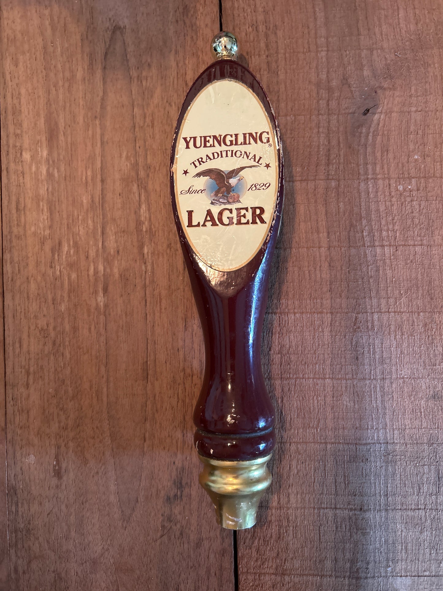 Yuengling Lager Wooden Tap Handle