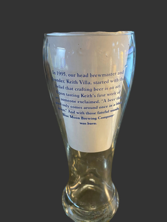 Blue Moon 20TH Anniversary Pint Glass