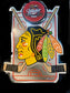 Miller Beer/ Chicago Black Hawks Metal Sign