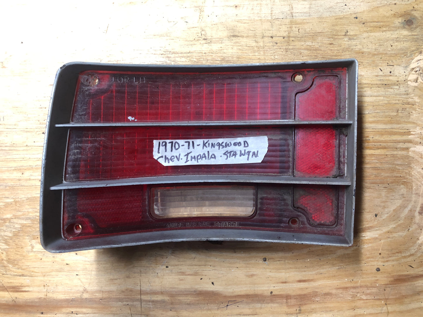 ‘70-‘71 Kingswood/Impala Station Wagon Tail Lens-Rare