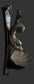 Antique Pewter Figural Dolphin Lavabo