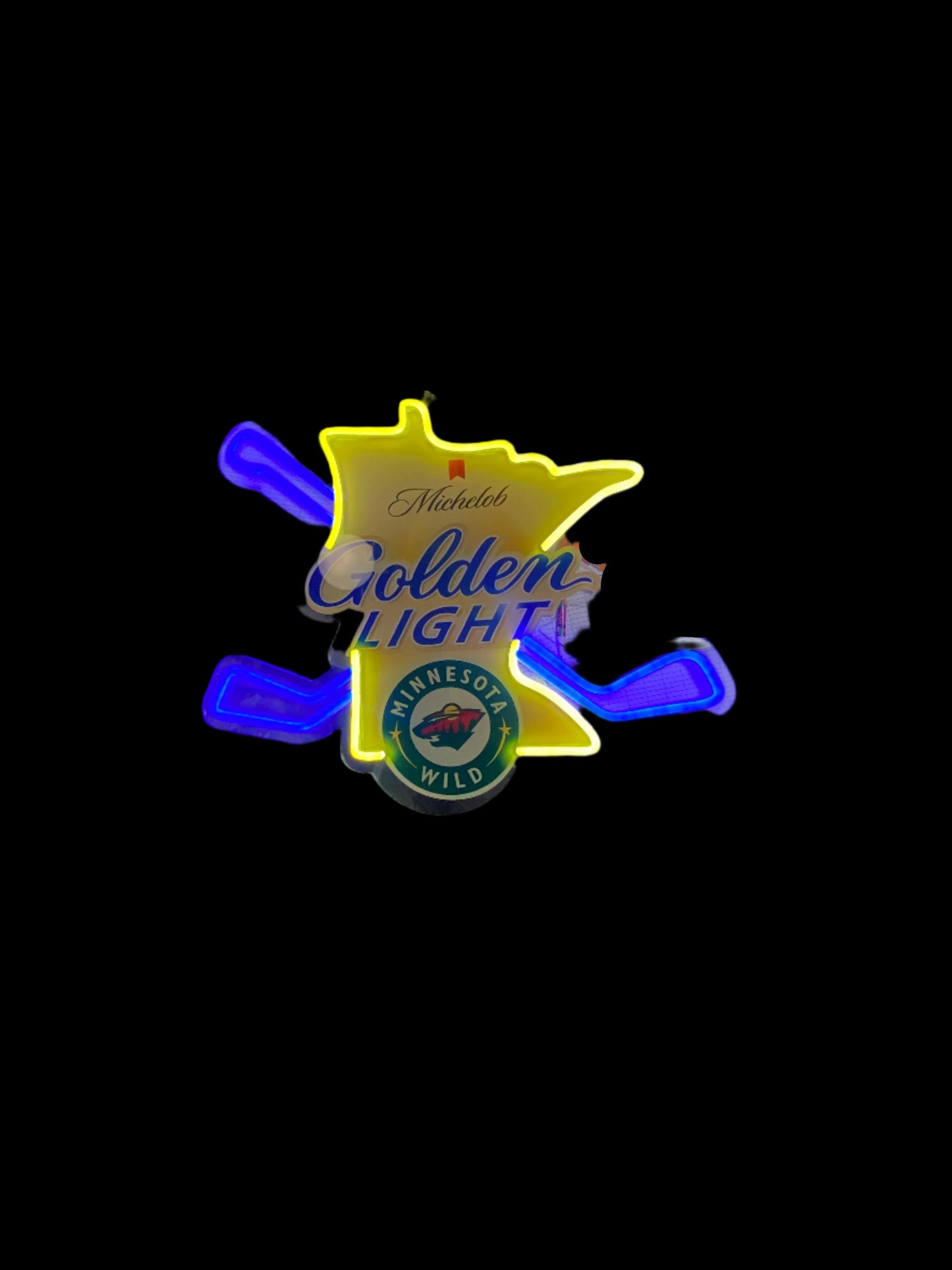 Michelob Golden Light Minnesota Wild  LED Neon Light