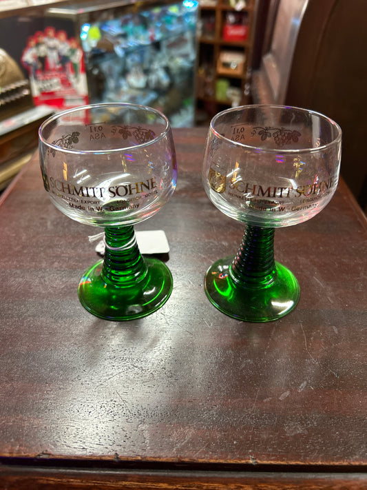 German Schmitt Sohne Wine Glasses