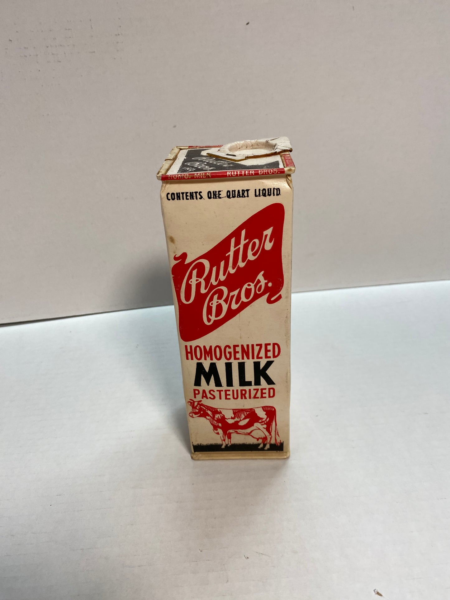 Rutter Bros. One Quart Paper Milk Container