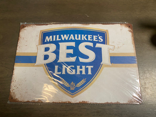 Milwaukee’s Best Light Tin Sign