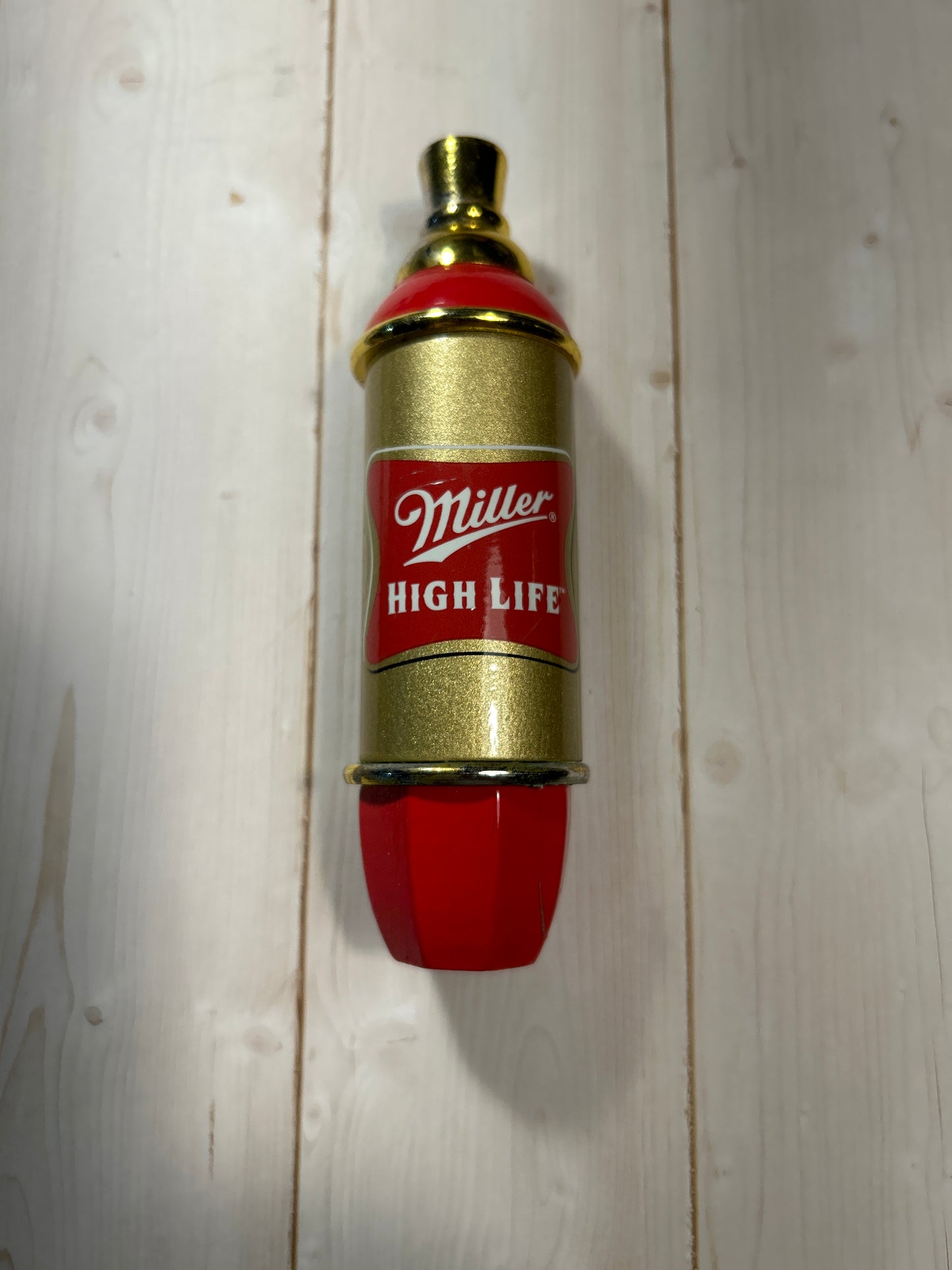 Miller High Life Red Tap Handle-5-1/2”