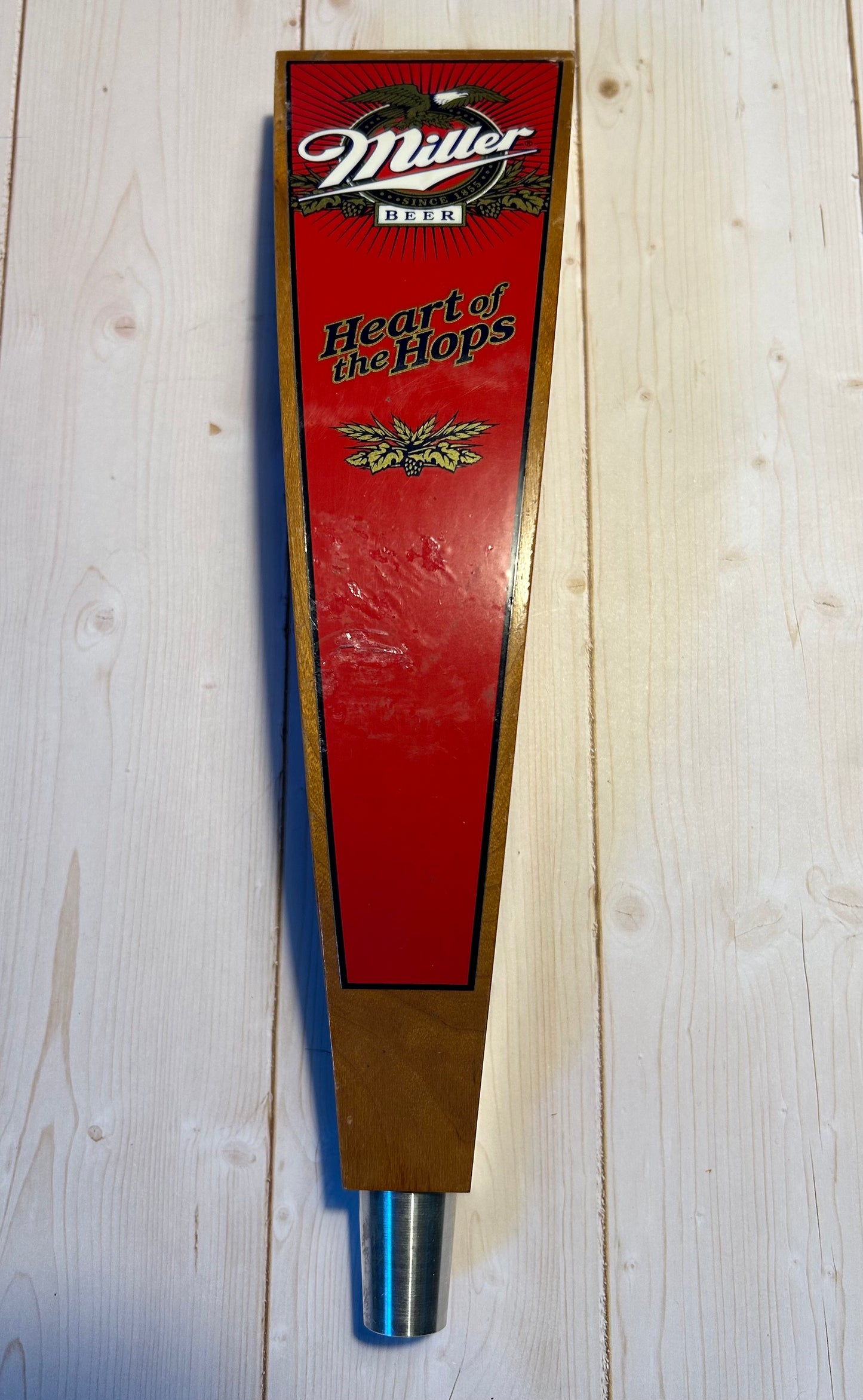 Miller Beer “Heart of the Hops” Tap Handle