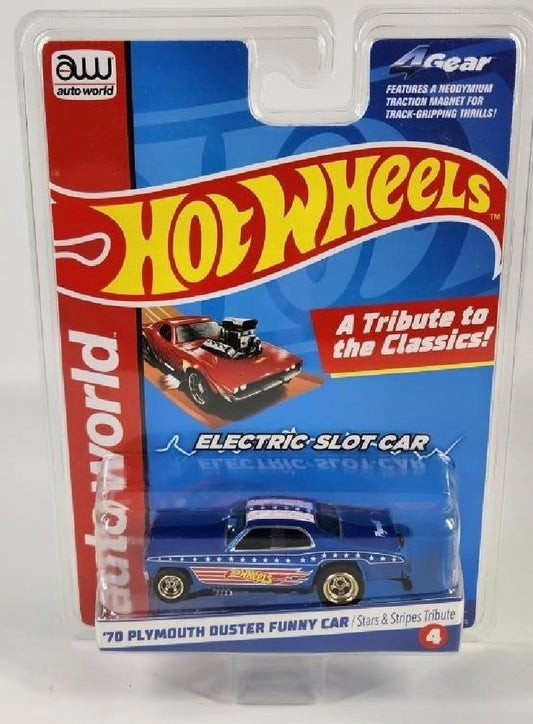 AUTO WORLD STAR STRIPES DUSTER SLOT CAR NIP