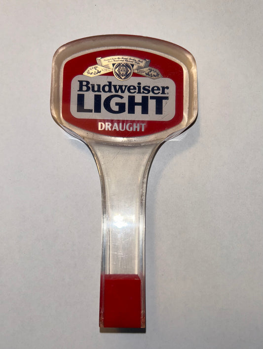 Budweiser Light Acrylic Tap Handle 7”