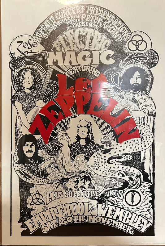 Led Zeppelin Electric Magic Concert Poster