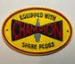 Champion Spark Plugs Cast Metal Sign