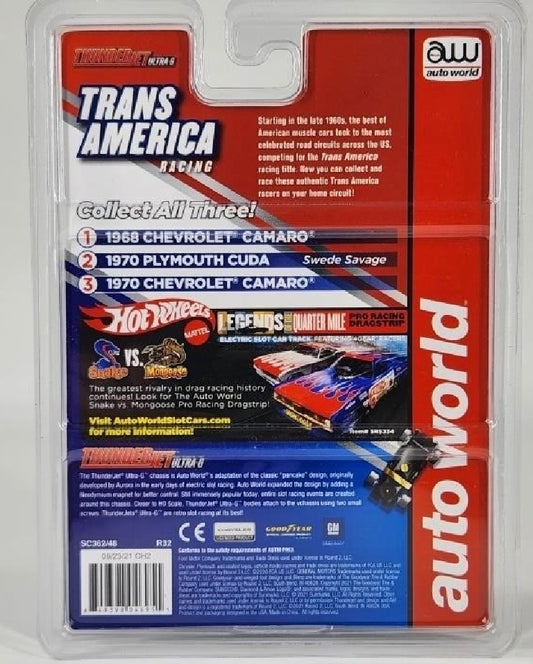 AUTO WORLD 1968 CHEVROLET CAMARO SLOT CAR NIP