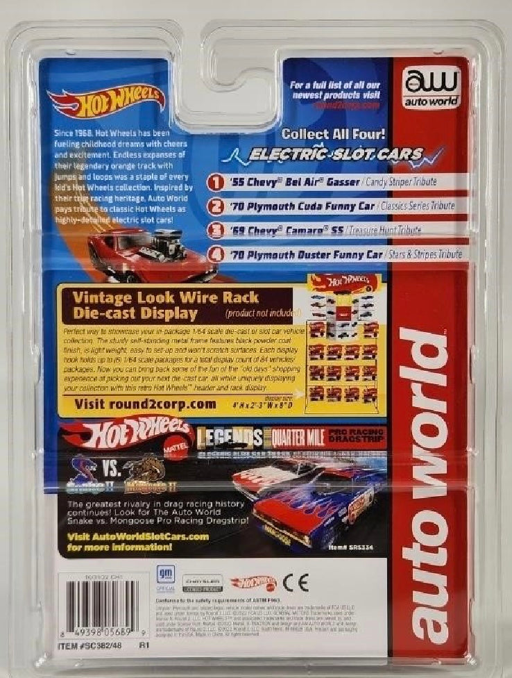 AUTO WORLD STAR STRIPES DUSTER SLOT CAR NIP