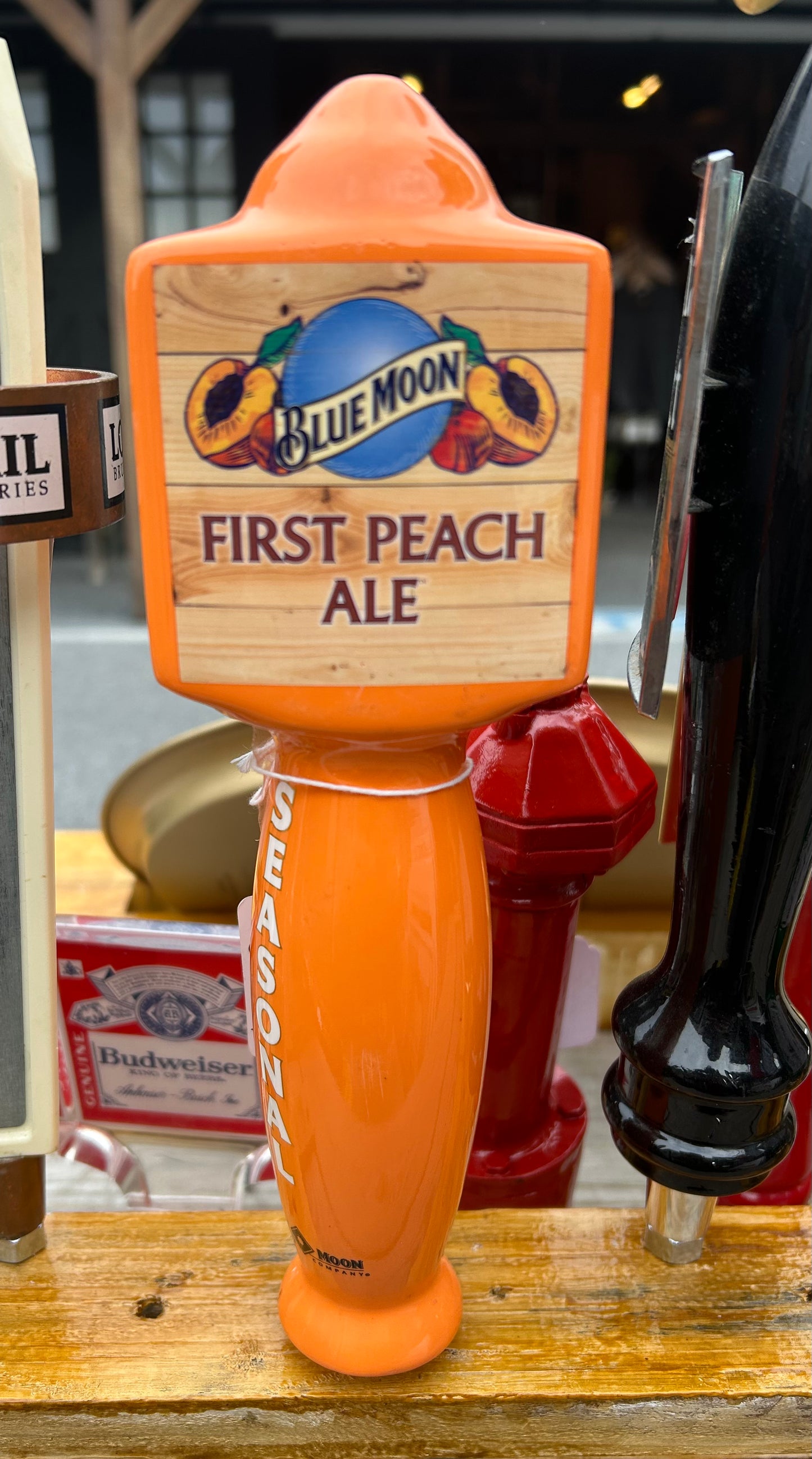 Blue Moon First Peach Ale Tap Handle