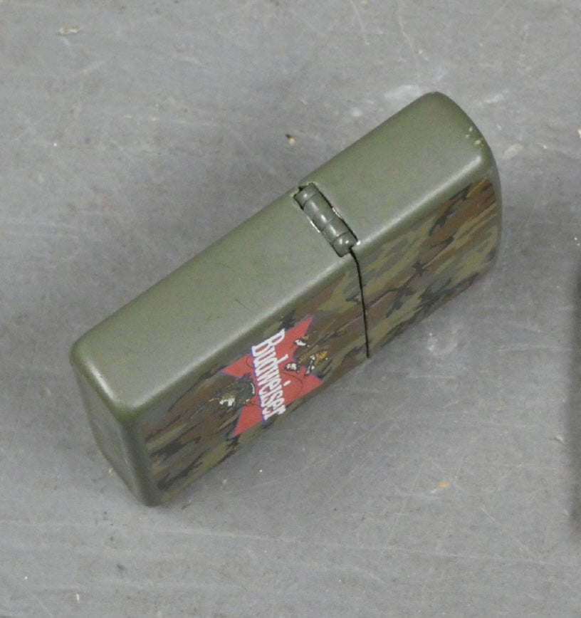 Budweiser Camo Zippo w/Box-1999