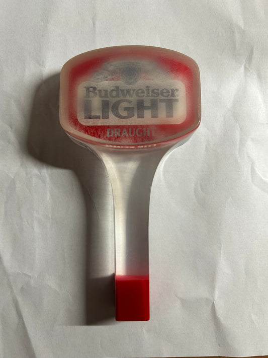 Budweiser Light Acrylic Tap Handle 7”