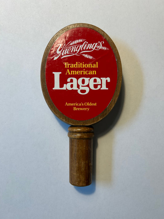 Yuengling’s Lager 2 sided Wooden Tap Handle 7”