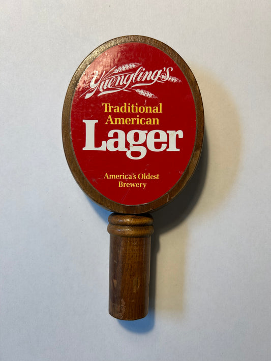 Yuengling’s Lager 2 sided Wooden Tap Handle 7”