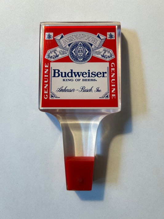 Budweiser Acrylic Tap Handle 6”